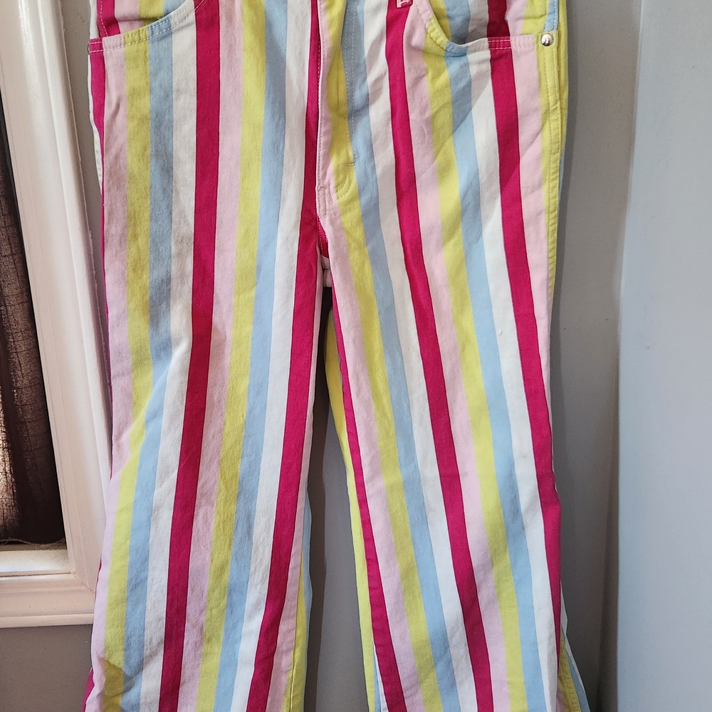 Wrangler Multicolor Striped Flare Jeans